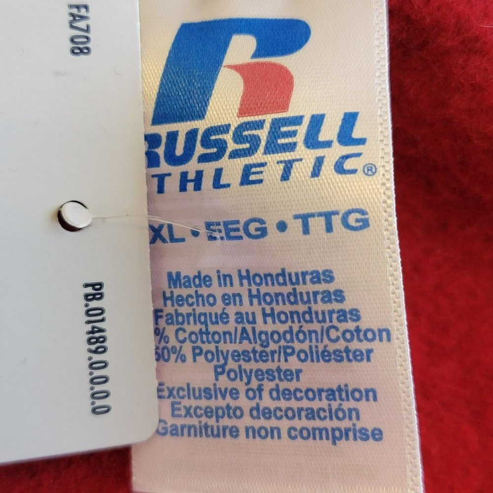 Russell Athletic Men's XXL Cardinal Red Pullover Sweatshirt NWT - Picture 4 of 11